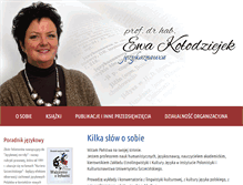 Tablet Screenshot of ewakolodziejek.pl